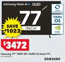 Harvey Norman Samsung 77" S85H 4K" OLED AI Smart TV offer