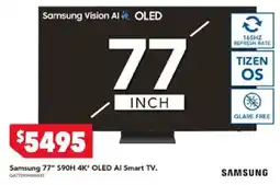 Harvey Norman Samsung 77" S90H 4K" OLED AI Smart TV. offer