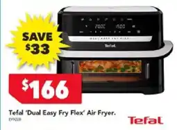 Harvey Norman Tefal 'Dual Easy Fry Flex' Air Fryer offer