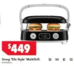 Harvey Norman Smeg '50s Style' MultiGrill offer