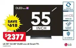 Harvey Norman LG 55" C6 4K OLED evo AI Smart TV offer