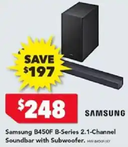 Harvey Norman Samsung B450F B-Series 2.1-Channel Soundbar with Subwoofer offer