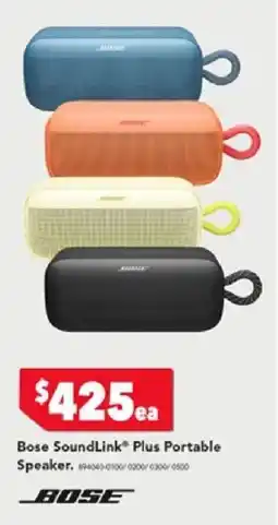 Harvey Norman Bose SoundLink® Plus Portable Speaker offer