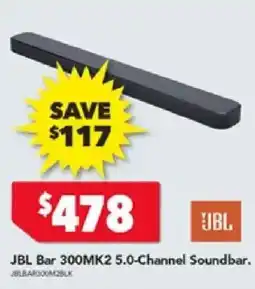 Harvey Norman JBL Bar 300MK2 5.0-Channel Soundbar offer