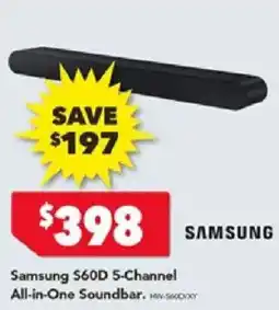 Harvey Norman Samsung S60D 5-Channel All-in-One Soundbar offer