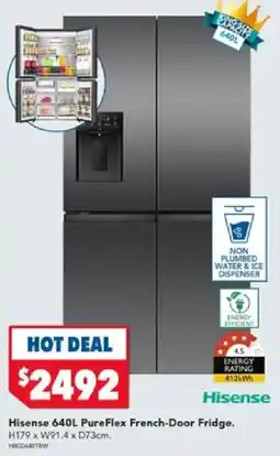 Harvey Norman Hisense 640L PureFlex French-Door Fridge offer