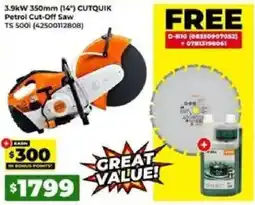 Sydney Tools Petrol Cut-Off Saw TS 500i offer