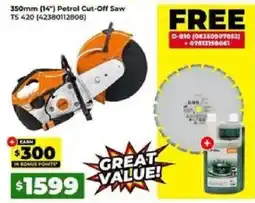 Sydney Tools Petrol Cut-Off Saw TS 420 offer