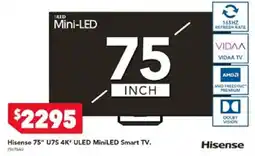 Harvey Norman Hisense 75" U7S 4K" ULED MiniLED Smart TV offer
