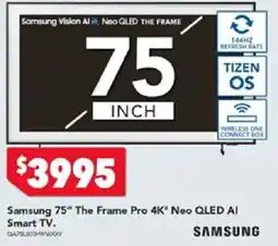Harvey Norman Samsung 75" The Frame Pro 4K" Neo QLED AI Smart TV offer