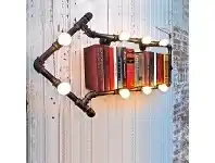 LivingStyles Dirk Iron Pipe Arrow Wall Light / Wall Shelf offer