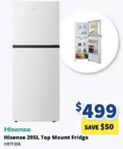 Bi-Rite Hisense 205L Top Mount Fridge offer