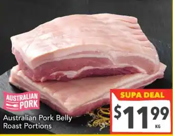 Australian Pork Belly Roast Portions