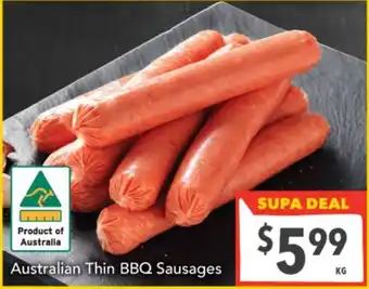 Australian Thin BBQ Sausages