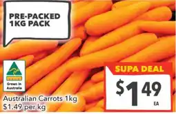Supa Valu Australian Carrots offer