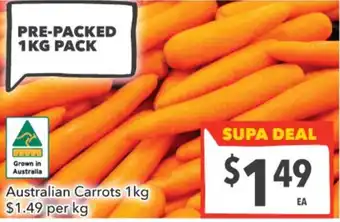 Supa Valu Australian Carrots offer