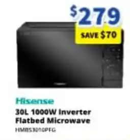 Bi-Rite Hisense 30L 1000W Inverter Flatbed Microwave offer