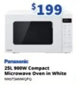 Bi-Rite Panasonic 25L 900W Compact Microwave Oven in White offer