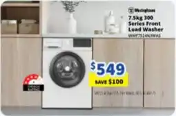 Bi-Rite Westinghouse 7.5kg 300 Series Front Load Washer offer