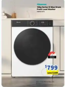 Bi-Rite Hisense 10kg Series 5i Max Drum Front Load Washer offer