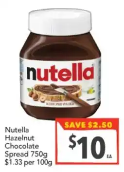 Supa Valu Nutella Hazelnut Chocolate Spread offer