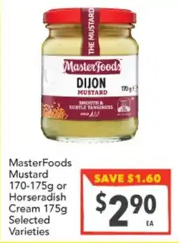 Supa Valu MasterFoods Mustard offer