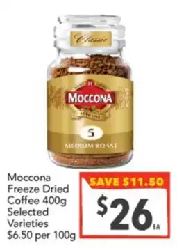 Supa Valu Moccona Freeze Dried Coffee Selected Varieties offer