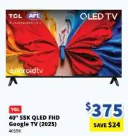 Bi-Rite TCL 40" S5K QLED FHD Google TV (2025) offer