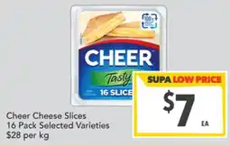 Supa Valu Cheer Cheese Slices offer