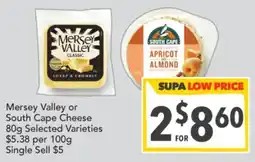 Supa Valu Mersey Valley or South Cape Cheese offer