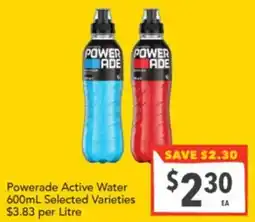 Supa Valu Powerade Active Water offer