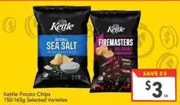 Supa Valu Kettle Potato Chips 150-165g Selected Varieties offer
