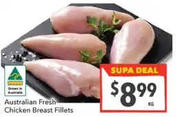 Supa Valu Australian Fresh Chicken Breast Fillets offer