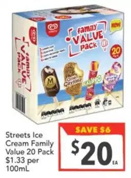 Supa Valu Streets Ice Cream Family Value 20 Pack offer