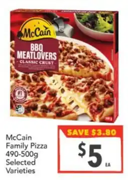 Supa Valu McCain Family Pizza offer
