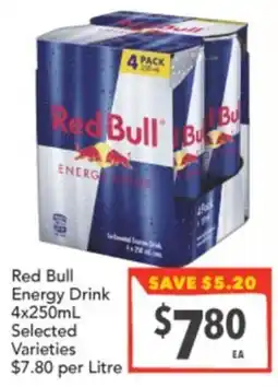 Supa Valu Red Bull Energy Drink offer