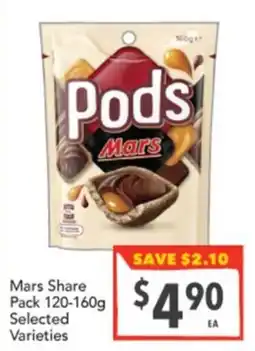 Supa Valu Pods Mars offer