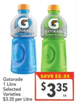 Supa Valu Gatorade Selected Varieties offer