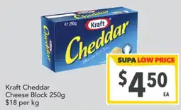Supa Valu Kraft Cheddar Cheese Block offer