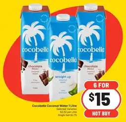 Supa Valu Cocobella Coconut Water 1 Litre offer