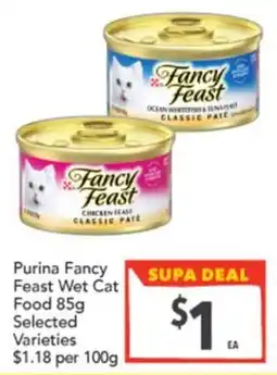 Supa Valu Purina Fancy Feast Wet Cat Food Selected Varieties offer