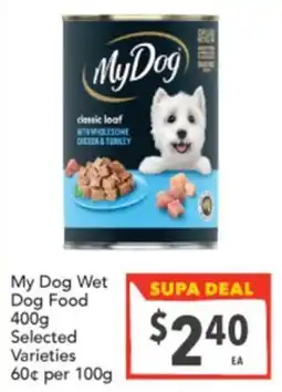 Supa Valu My Dog Wet Dog Food offer