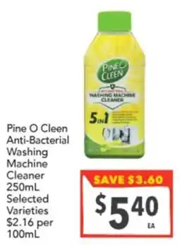 Supa Valu Pine O Cleen Anti-Bacterial Washing Machine Cleaner offer