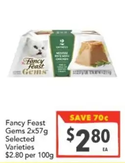 Supa Valu Fancy Feast Gems Selected Varieties offer