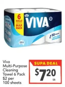 Supa Valu Viva Multi-Purpose Cleaning Towel offer