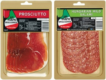 Woolworths San Marino Sliced Meat Varieties 100g – From the Deli offer