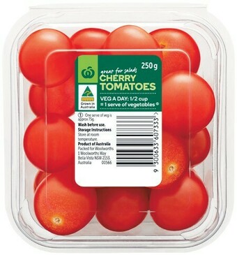 Woolworths Australian Cherry Tomatoes 250g Pack offer