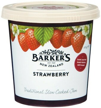 Barker’s Jams or Curds 400-455g