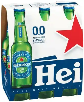 Woolworths Heineken 0.0 Bottles 6 x 330ml offer