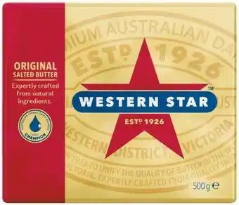 Woolworths Western Star Butter Block 500g – From the Fridge offer